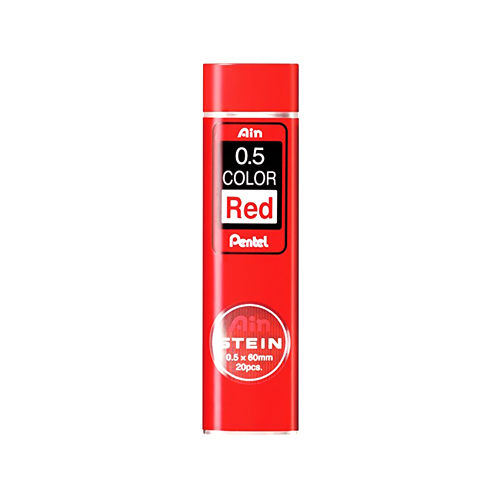 Набор грифелей Ain Stein Red 0,5 мм цвет красный, 20 шт.