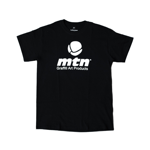 Футболка Montana Colors Черная с белым логотипом MTN