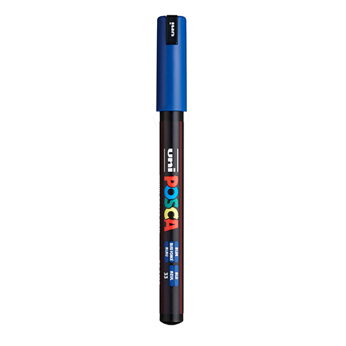 Маркер Uni POSCA PC-1MR, синий, 0.7 мм