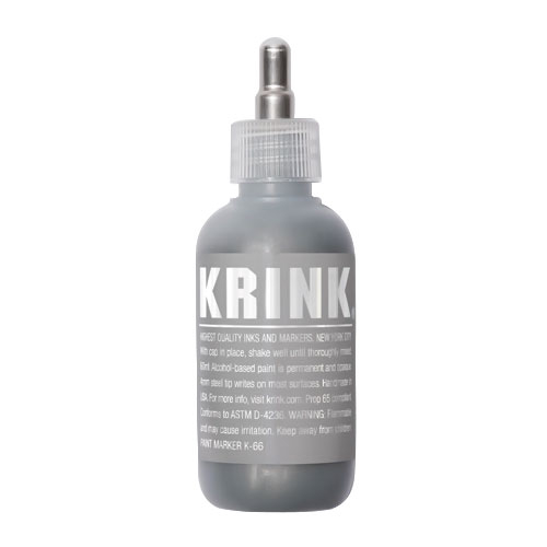 Маркер Krink K-66, 60 мл, наконечник-роллер 4 мм, серебро