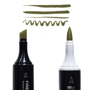 Finecolour Brush темный оливковый YG21