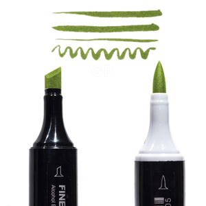 Finecolour Brush темный оливково-зеленый YG37