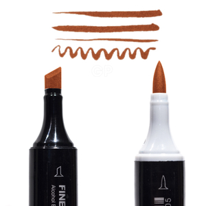 Finecolour Brush оранжево-коричневый E166